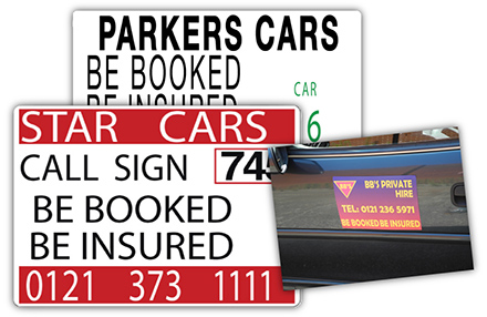 Magnetic Taxi Plates